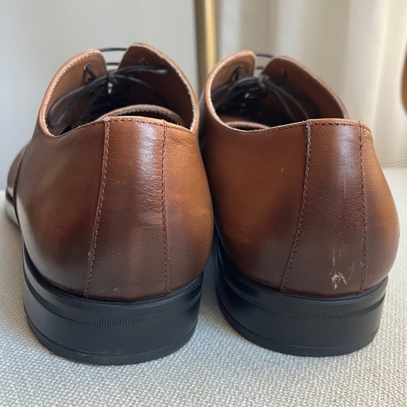 Bruno Magli The Butler Leather Lace Up Oxford Dress Shoe Cognac Brown Sz 13 main image 4